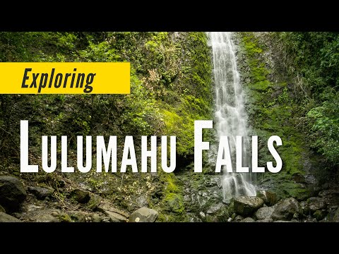 Waterfalls of Oahu - Lulumahu Falls | 4k Aerial | Hawaii