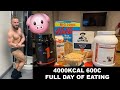 EPIC 600g CARB FULL DAY OF EATING | MY 4000KCAL BULKING DIET