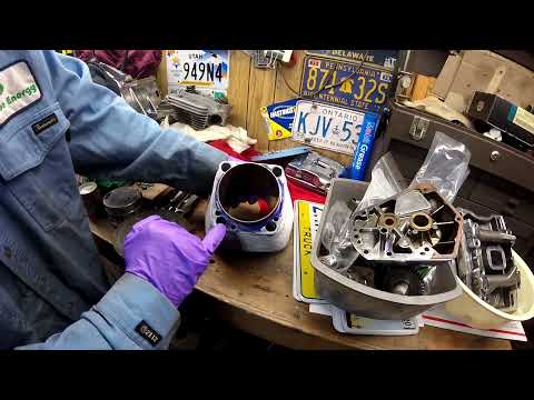 Harley Evo Cylinder Base Gasket checking Trock Block