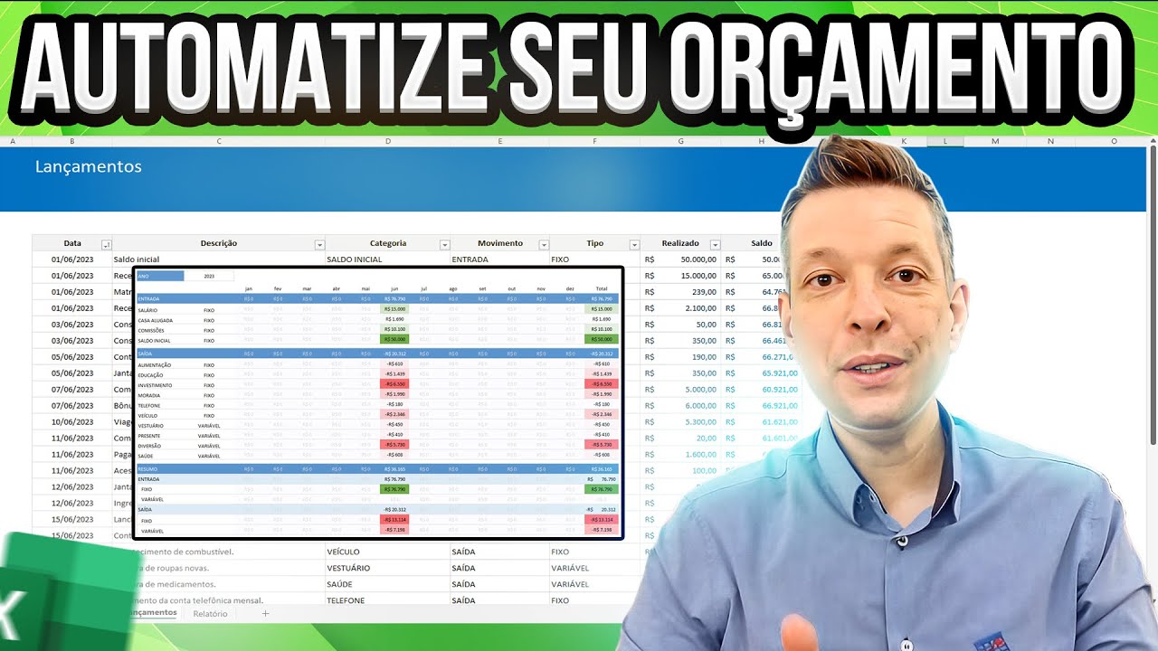 Planilha de Orçamento Excel | Automatize seu orçamento em minutos
