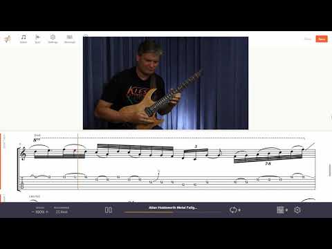 Allan Holdsworth | Metal Fatigue solo with onscreen tab!