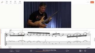 Allan Holdsworth | Metal Fatigue solo with onscreen tab!