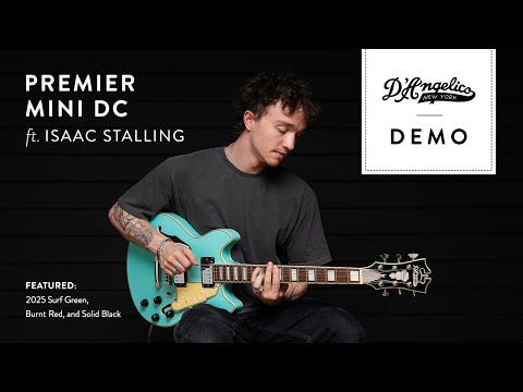 D'Angelico Premier Mini DC Black Flake image 7