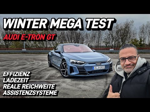 Audi e-tron GT "Winter" Mega Test! Reale Reichweite - Ladezeit - Verbrauch. #elektroauto