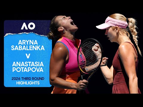 Aryna Sabalenka v Anastasia Potapova Highlights | Australian Open 2026 Third Round