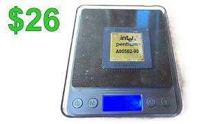 Intel Pentium 90 gold and silver yield