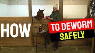 How to deworm a foal without killing him