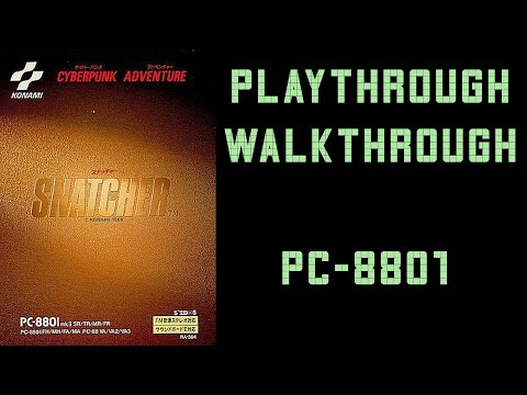 Snatcher (NEC PC-88, PC-8801) Full Playthrough / Walkthrough / Longplay - No stupid commentary