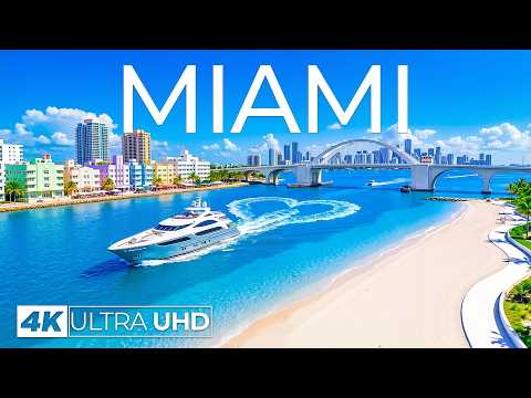 Miami 4K Drone Footage | Ocean Drive, Crystal Blue Waters & Luxury Coastal Skyline