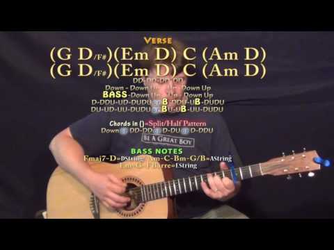 H.O.L.Y. (Florida Georgia Line) Guitar Lesson Chord Chart with TAB - Capo 3rd