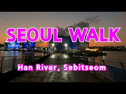 한강 반포대교와 세빛섬 야경/Han River Banpo Bridge and Sebitseom Night View