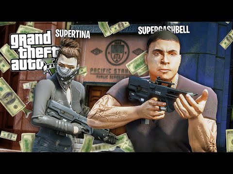 IO E TINA RAPINIAMO LA BANCA! - GTA 5 MOD ITA 🇮🇹