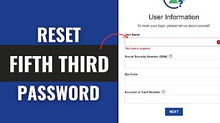 How To Reset Fifth Third Bank Password