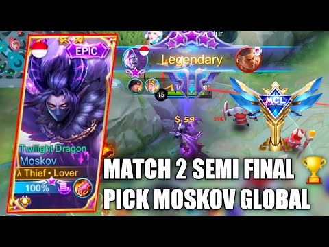 FULL GAMEPLAY MOSKOV GLOBAL TURUN TANGAN, MUSUH AJAK MAIN KE LATE GAME, TETAP GW BANTAI !!