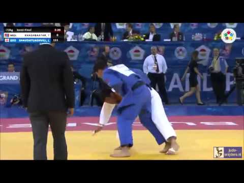 Judo 2014 Grand Prix Budapest: Khashbaatar (MGL) - Shavdatuashvili (GEO) [-73kg] semi-final