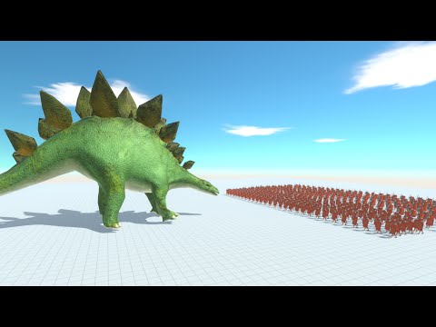 GIANT STEGOSAURUS vs UNITS - Animal Revolt Battle Simulator