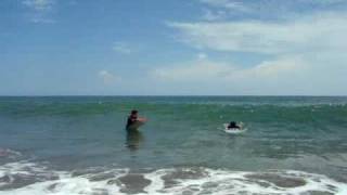 preview picture of video 'Surfing in Costa Rica, Playa Negra, Puerto Viejo, sept.2009'