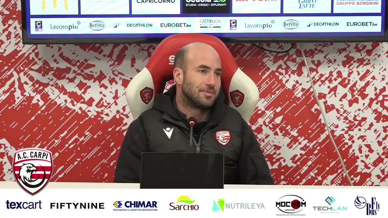 IL MISTER DEL CARPI, STEFANO CASSANI: ‘DOPO L’INIZIO SOFFERTO UN’ALTRA OTTIMA PRESTAZIONE’