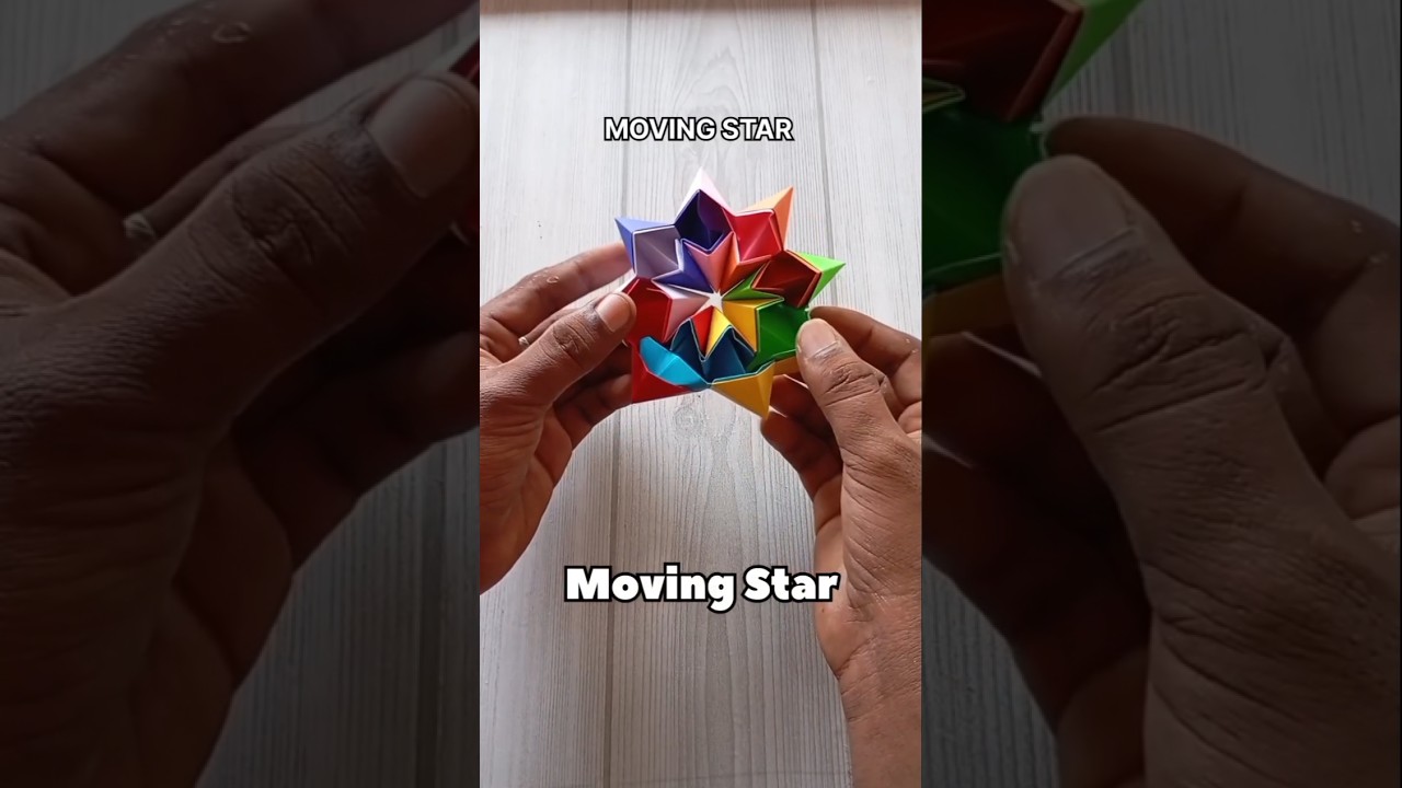 MOVING STAR ORIGAMI TUTORIAL|STRESS BUSTER MOVING STAR TOY CRAFT|STEP BY STEP FOLDING|EASY ORIGAMI
