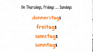 German for Beginners: Lesson 12 - Days of the Week
