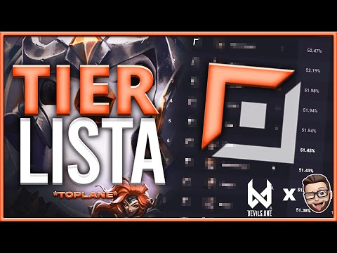 Tier lista Toplane feat. DV1 Coach - Patch 11.14