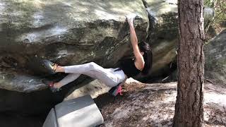 Video thumbnail: Symbiose (droite), 7b+. Fontainebleau