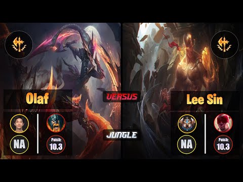 Blaber OLAF (Jungle) [Conqueror] VS LEE SIN - Challenger NA Patch 10.3
