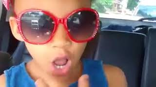 Kaci making her own song... "My shades got me cute"....lol