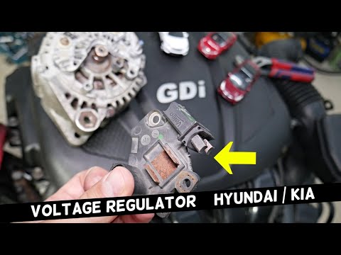 HYUNDAI KIA GDI ALTERNATOR OVERCHARGING OR NOT CHARGING BATTERY FIX, VOLTAGE REGULATOR REPLACEMENT