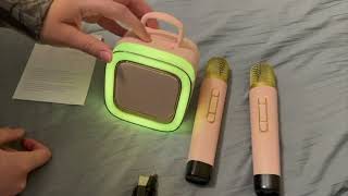 ๐ค Kids Karaoke Machine | 2 Mics + Lights + Voice Effects!