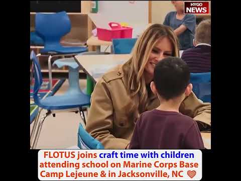 FLOTUS craft time with children, SLOTUS made new friend! Biden=$1T 4 long yrs, Trump=$18T 9 months
