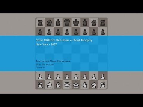 John William Schulten vs. Paul Morphy (1857)