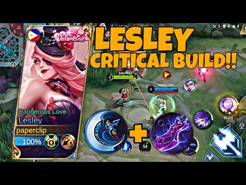 REVAMPED LESLEY CRITICAL BUILD!?? BEST BUILD 2022 - MLBB