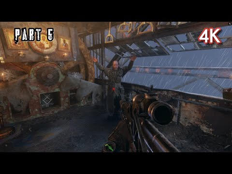 METRO EXODUS STEALTH Gameplay Walkthrough Pt 5 - RTX 4080 [Ultra Realistic Graphics 4K] - No Killing