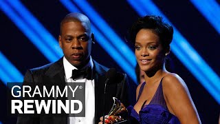 Witness Rihanna Accept Her First-Ever GRAMMY Win With JAY-Z For &quot;Umbrella&quot; | GRAMMY Rewind