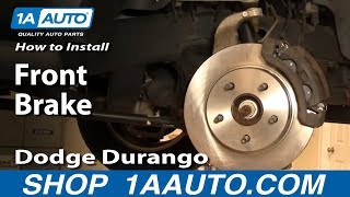 How To Replace Front Brakes 04-09 Dodge Durango