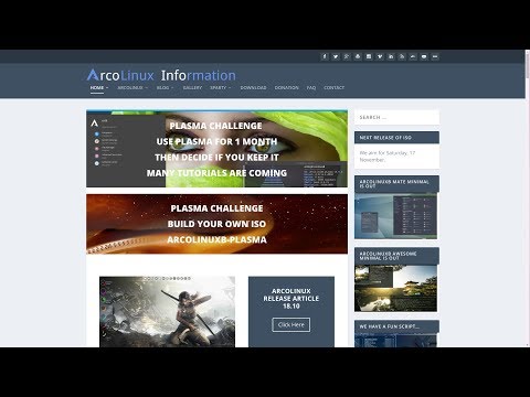 Live stream ArcoLinux - Plasma Challenge