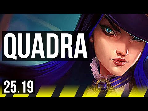 CAITLYN & Thresh vs MISS FORTUNE & Rakan (ADC) | Quadra, 49k DMG, 15/4/8 | KR Challenger | 25.19