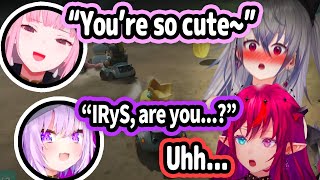 Calli Interacting With Riona Is Too Cute and Okayu Asking IRyS The Important Questions【Hololive】