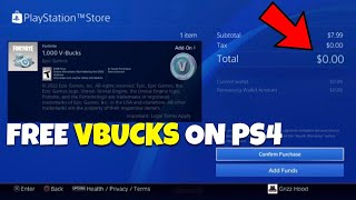 HOW TO Get FREE VBUCKS ON PS4 (PS PLUS NOT Needed)