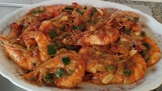 GARLIC BUTTER SHRIMP ( QUICK & EASY BUTTERED SHRIMP ) YUMMY