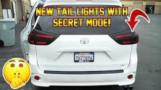 2014 TOYOTA SIENNA CUSTOM LED TAIL LIGHT INSTALL + SECRET MODE!!!