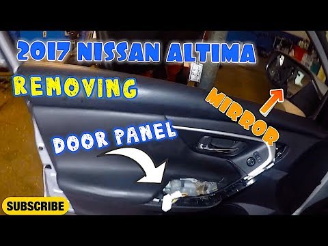 How to remove door panel & replace side mirror on 2017 Nissan Altima