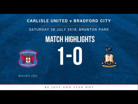 Carlisle United 1 - 0 Bradford City ... match highlights