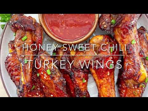 HONEY SWEET CHILI TURKEY WINGS | TURKEY WINGS RECIPE | EASY TO FOLLOW RECIPE || FRUGALLYT