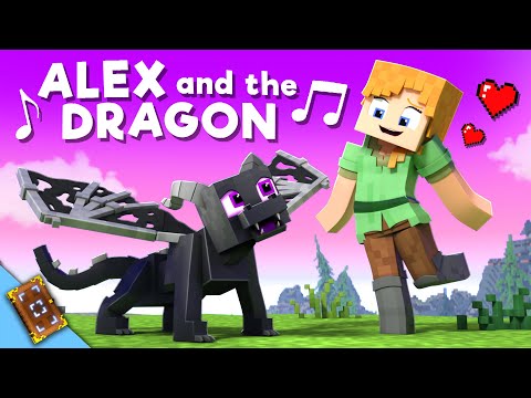 “Alex and the Dragon” [VERSION B] Minecraft Animation Music Video ("Fly Away" Song by TheFatRat)