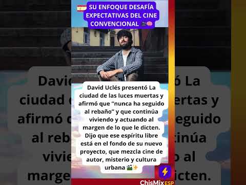 📚 DAVID UCLÉS presenta 'LA CIUDAD DE LAS LUCES MUERTAS': \