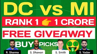 DC vs MI Dream11 Team ! DC vs MI Dream11 ! DC vs MI ! Dream11, IPL, Vivoipl, DC vs MI Team,DC ! MI