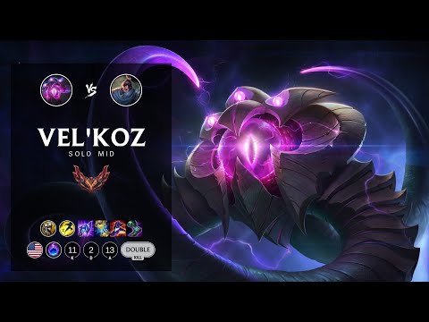 Vel'Koz Mid vs Yasuo - NA Grandmaster Patch 12.6
