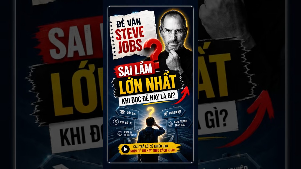 Sai lầm lớn nhất khi đọc đề văn Steve Jobs